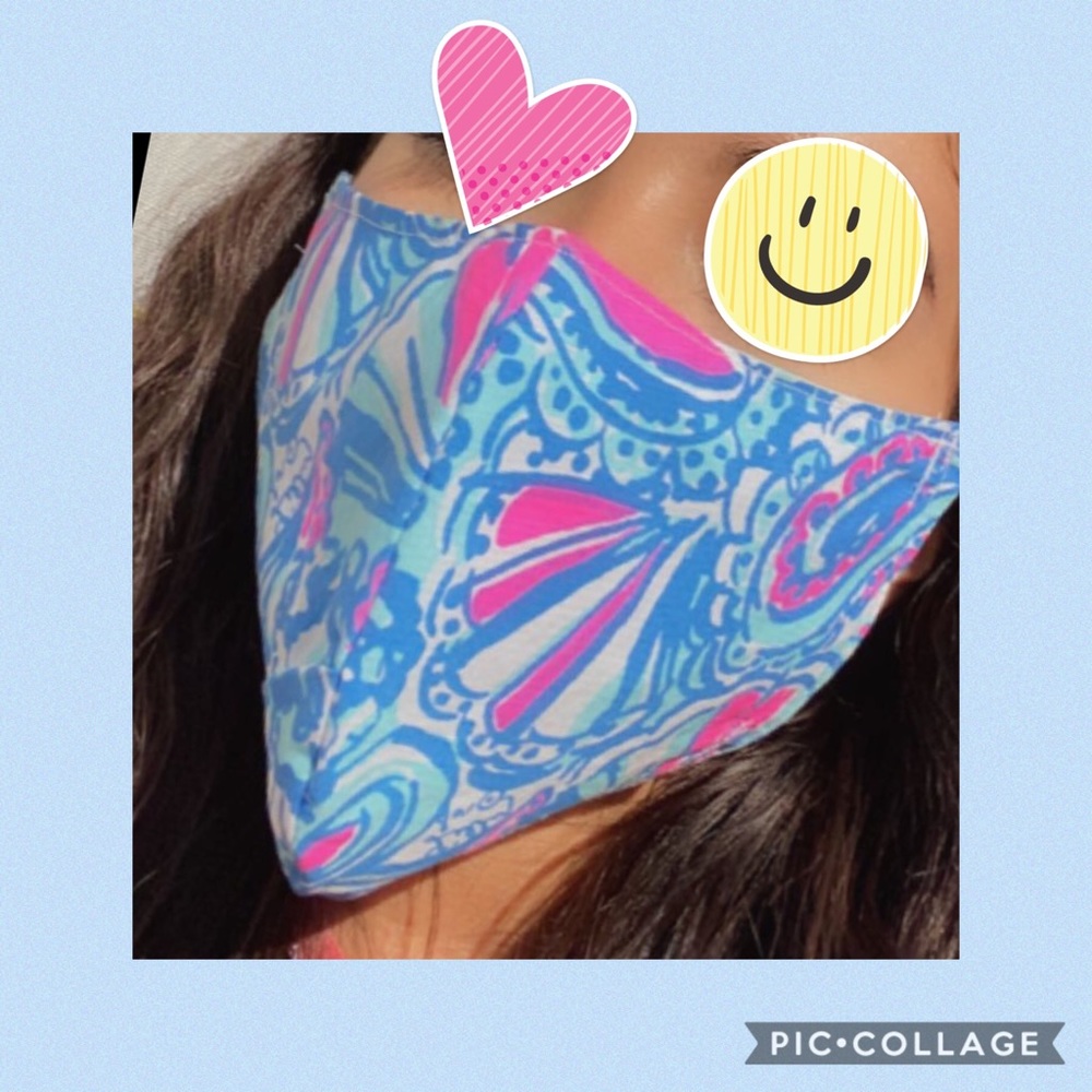 New Repurposed Lilly Pulitzer fabric mask
